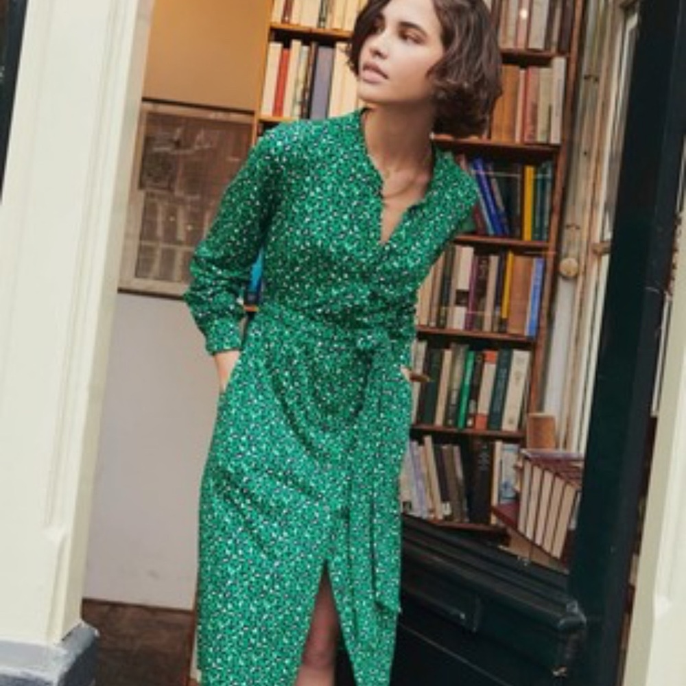 Boden Julia tambourine animal print dress size 12R - Picture 2 of 6
